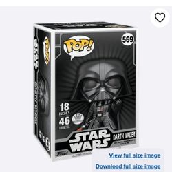 Darth Vader 18inch Funko Pop New