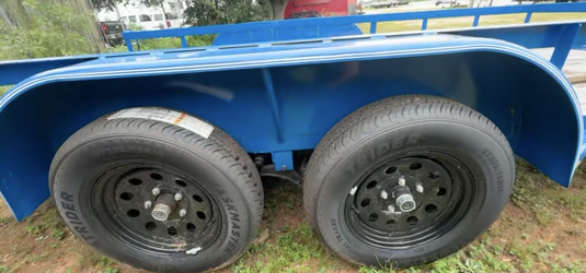 East Texas 14ft Blue Utility Trailer with Gate