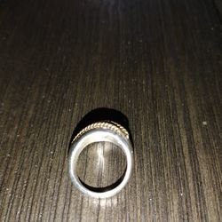 Sterling Silver And 18 k Gold 