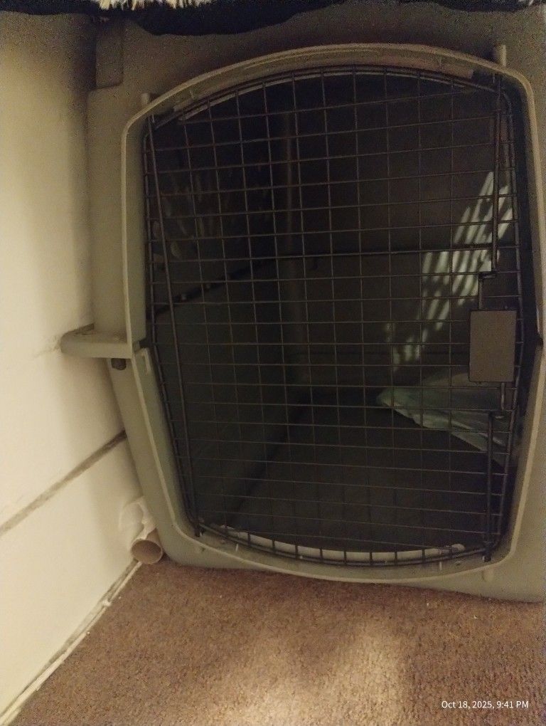 Large hard-sided dog crate / pet kennel