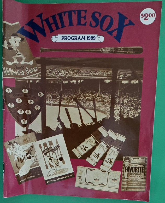 1989 CHICAGO WHITE SOX MLB BASEBALL OFFICIAL PROGRAM MAGAZINE