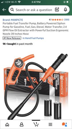 Portable Fuel Transfer Pump.