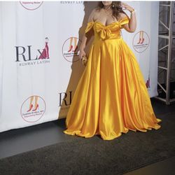 Mac Duggal Marigold Dress