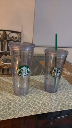 Starbucks Clear Cold Cup Tumblers Set of 2
