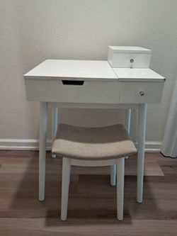 White vanity