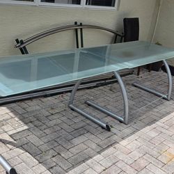 Metal And glass Desk. We Have 3 Desks. Each Sold Separately.