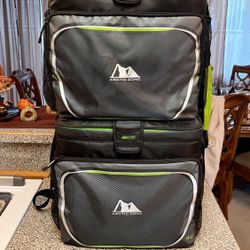 $20 Each Arctic Zone 40 cans Zipperless Soft Sided Cooler with Hard Liner, Black and Green