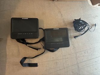 Sylvania Dual Portable DVD Player Screens
