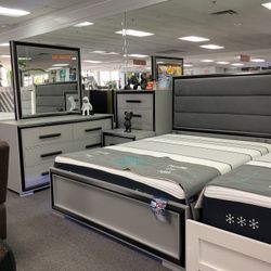 🇺🇸VENTA DE TEMPORADA DE IMPUESTOS ‼️🎉 SOFISTICADO 5pc BEDROOM SET hasta un 25% OFF RETAIL ✅🎉