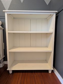 White 3 shelf bookcase