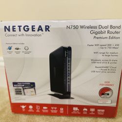 Netgear N750 Wireless Dual Band Gigabit Router (Premium Edition)