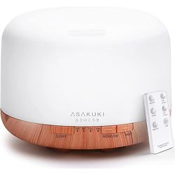 ASAKUKI 500ml Premium, Essential Oil Diffuser with Remote Control, 5 in 1 Ultrasonic Aromatherapy Fragrant Oil Humidifier Vaporizer, Timer and Auto-Of