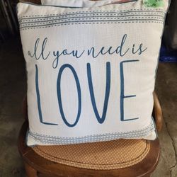"All you need is LOVE" Pillow
16" x 16" 