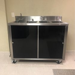 Portable 4-Compartment Sink