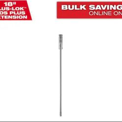 Milwaukee PLUSLOK 18 in. SDS-PLUS Carbide Bit Extension=Milw-113