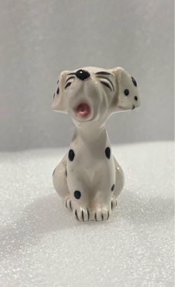 Vintage Walt Disney Productions Yawning Dalmatian Puppy Figurine