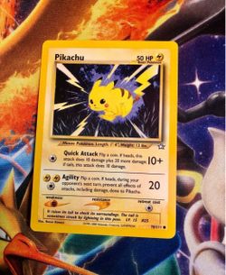 Pokemon Pikachu card 70/111 Neo Genesis