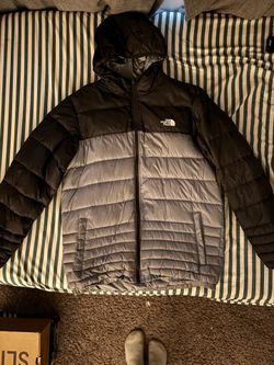 Grey North Face Reversible Puffer