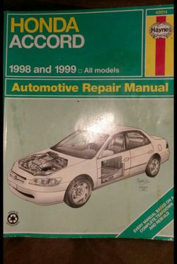 98-99 Honda accord repair manuel