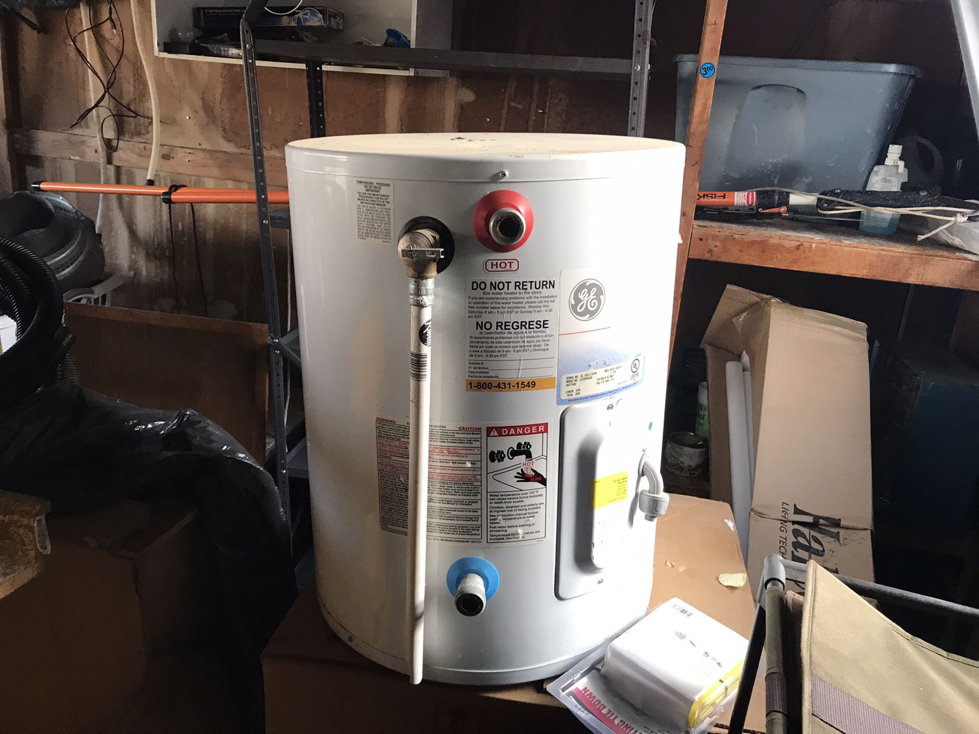 Electric water heater for sale. 20 galons