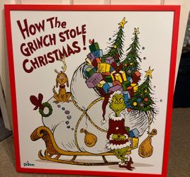 Dr. Seuss How the Grinch Stole Christmas Framed Print