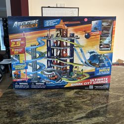 Adventure Force Ultimate Shark City Garage, Diecast Vehicle Playset BRAND NEW!