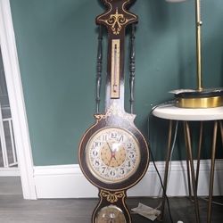 33" Italian Barometer, Temp, Humidity & Clock
