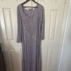 Elegant Beaded Lavender gown