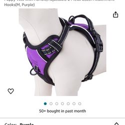  BRand New Medium Purple Dog Harness