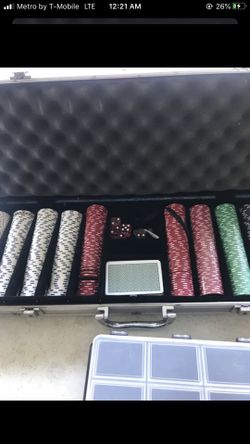 Pro Poker game like brand new with the Aluminum hard case