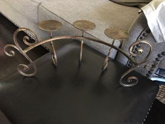 Home interior metal candle holder