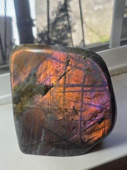 2.6 lb (1199g) Flashy Labradorite Slab Quartz Crystal