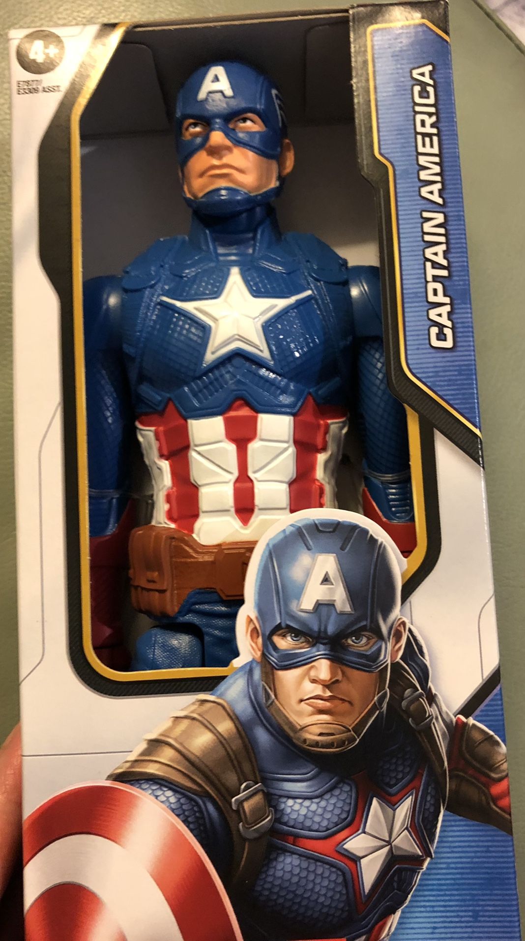 CAPTAIN AMERICA 12” TITAN HERO SERIES FIGURE. New!