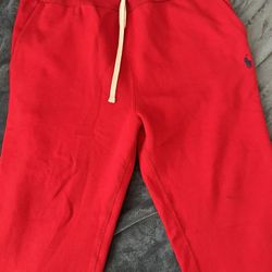 Red Polo Fleece Sweats 