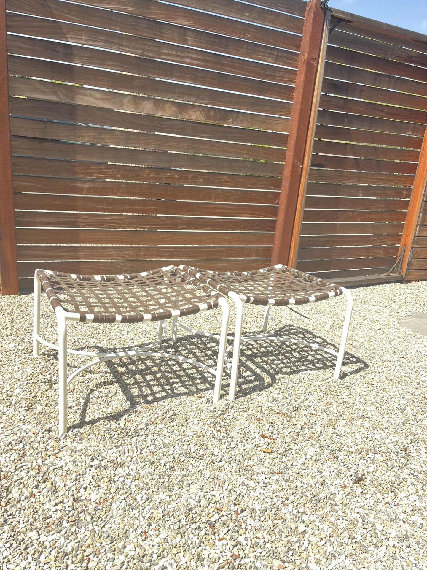2 Brown Jordan Kantan Stools