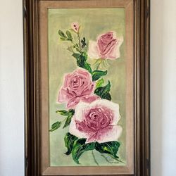 Rose vintage painting
