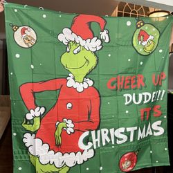 Christmas shower curtain