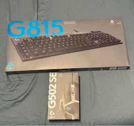Logitech G815 Keyboard and G502 SE Mouse