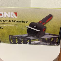 Rechargeable Cordless Electric Power BBQ Cleaning Scrub Grill Brush+Type-C Cable