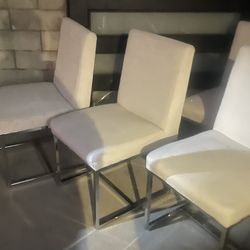 White chairs 8 available