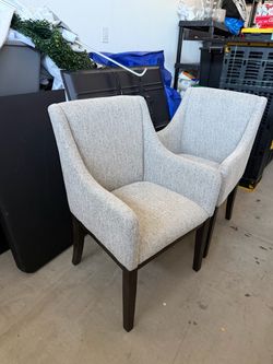 Set of 2 Upholstered Accent Dining Chairs