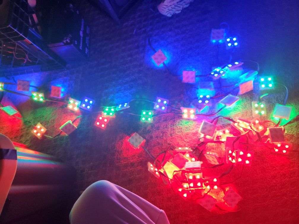 (New)R.G.B led Lighting approximately 100ft Of led's With (2)12volt ...