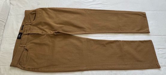 7 For All Mankind Slimmy, tan, men's 38