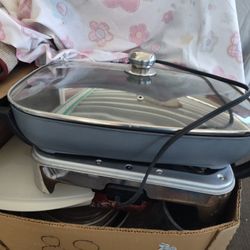 Electric Pan Fry Chicken Or Steak Anything Cooked 