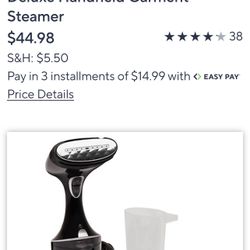 Deluxe Handheld Garnet Steamer