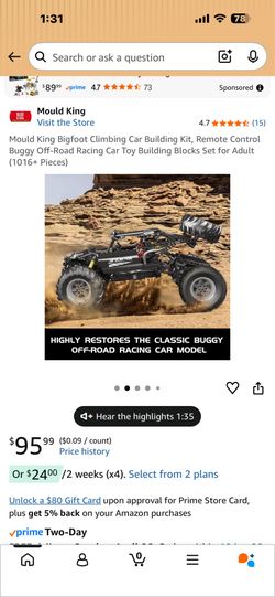 Buggy off road racing car 50$