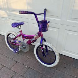 Girls 16” Wheel Bicycle Barbie Theme Ready To Ride 