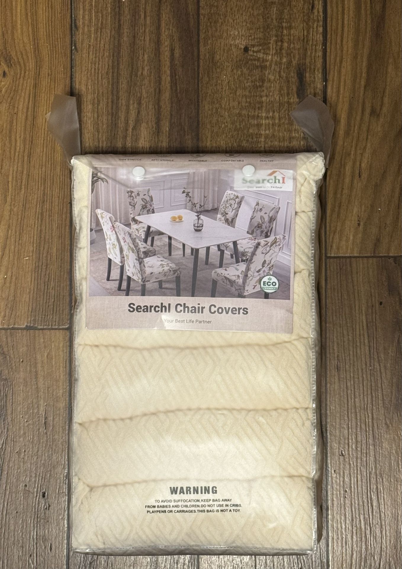 Nice Searchl Dining Room Chair Covers - Set of 6 - Brand New!