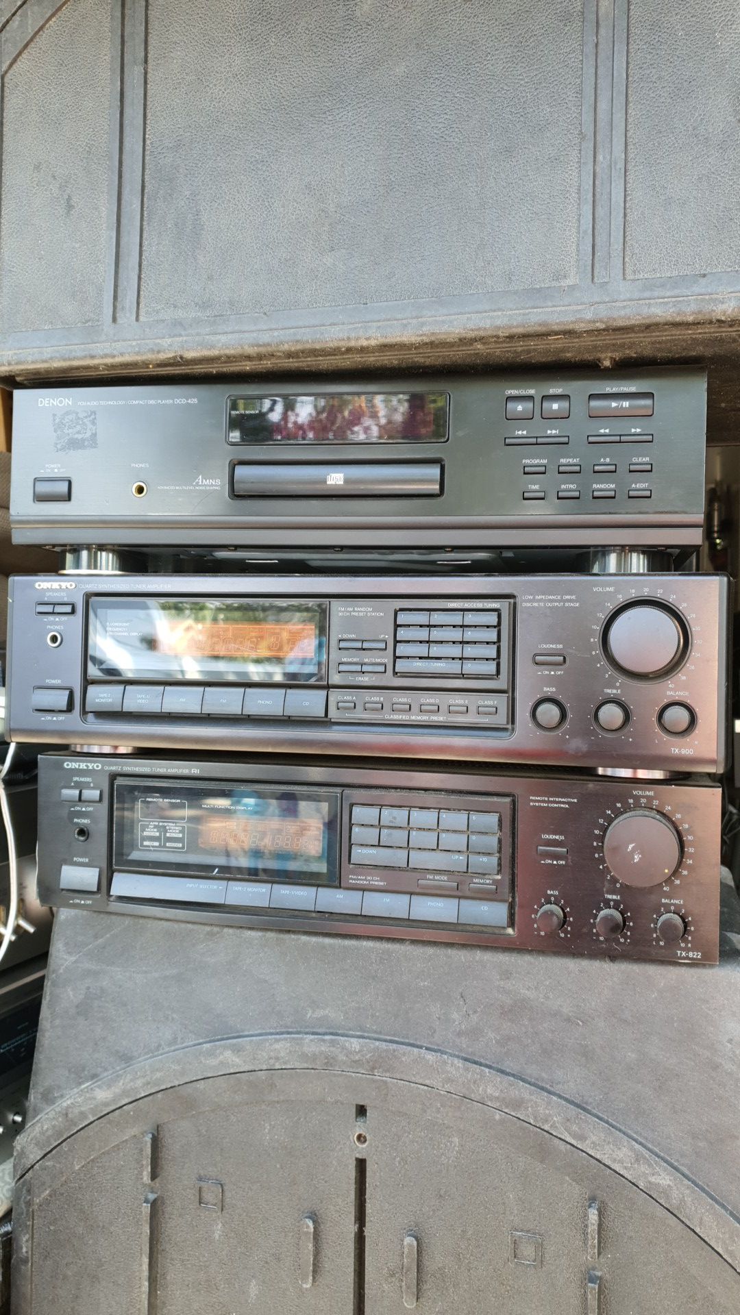 ONKYO RECEIVERS AND DENON CD PLAYER FIRST $95 All 3 Units! FIRM!