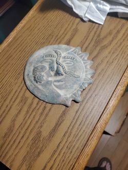 Vintage Mayan Folk Art Sun And Moon 